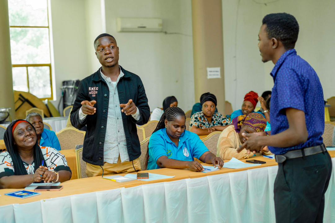 Eco Hub Tanzania team conducting community training workshop